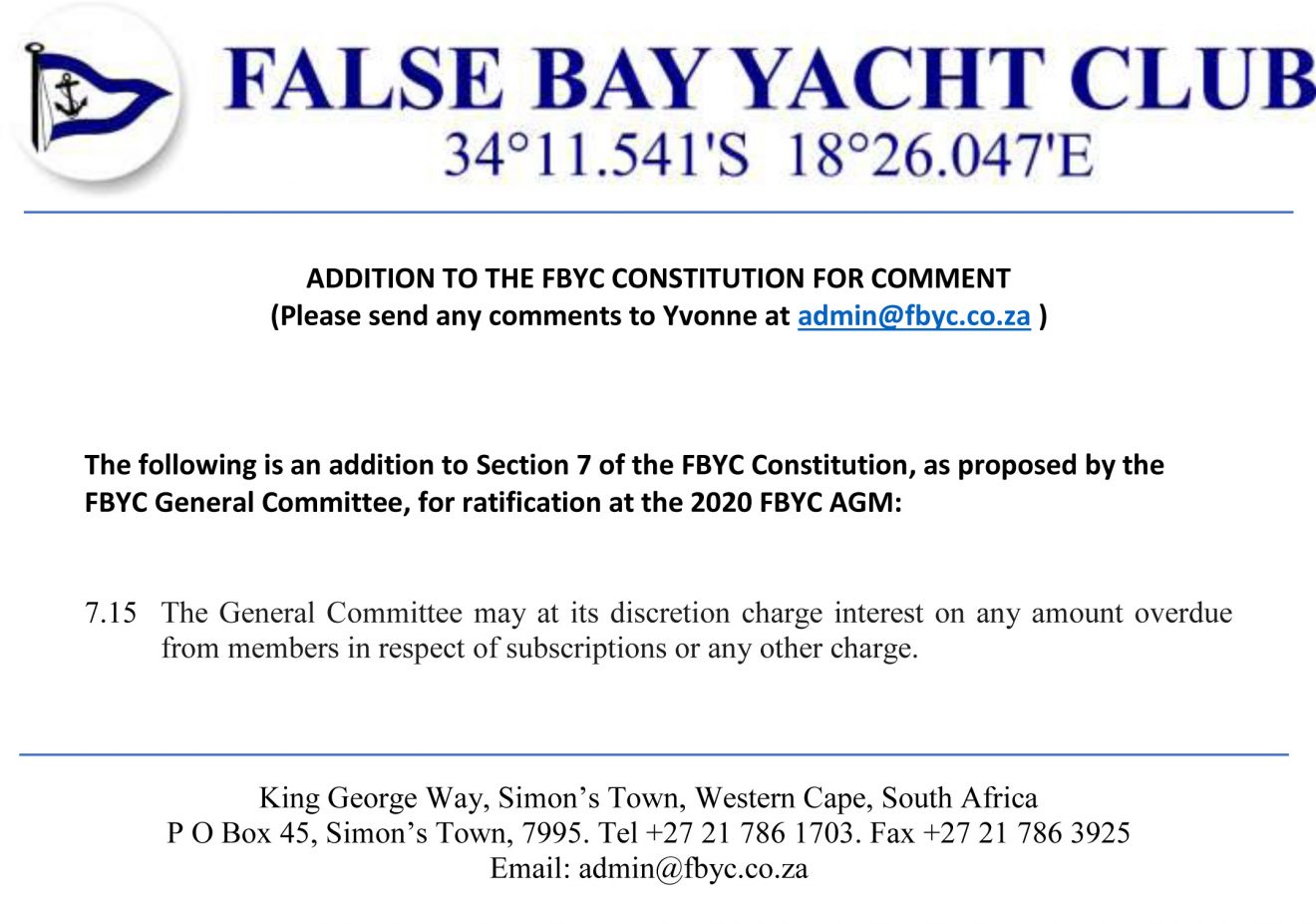 FBYC Constitution addition on letterhead