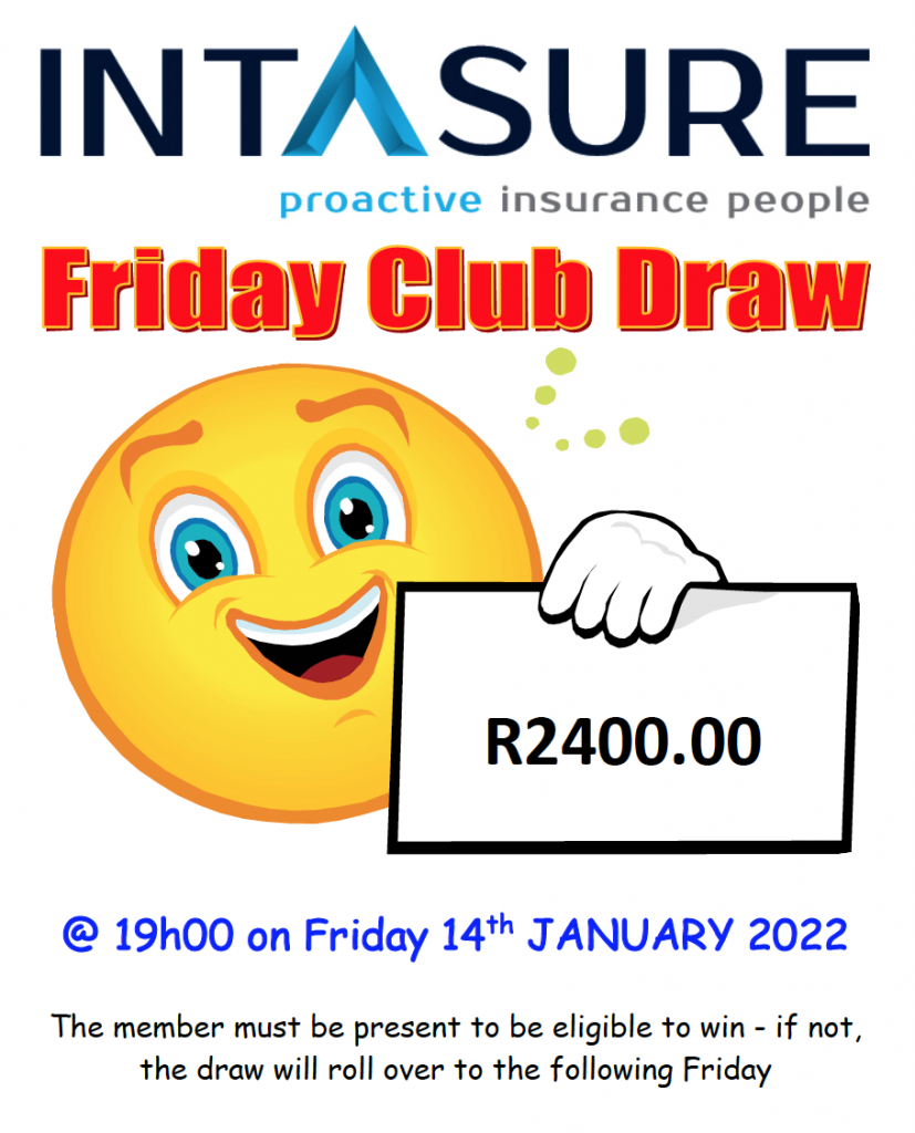 INTASURE DRAW NOTICE – False Bay Yacht Club